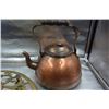 Image 3 : Iron hanging hooks, bronze tea pot, Tea pot base,