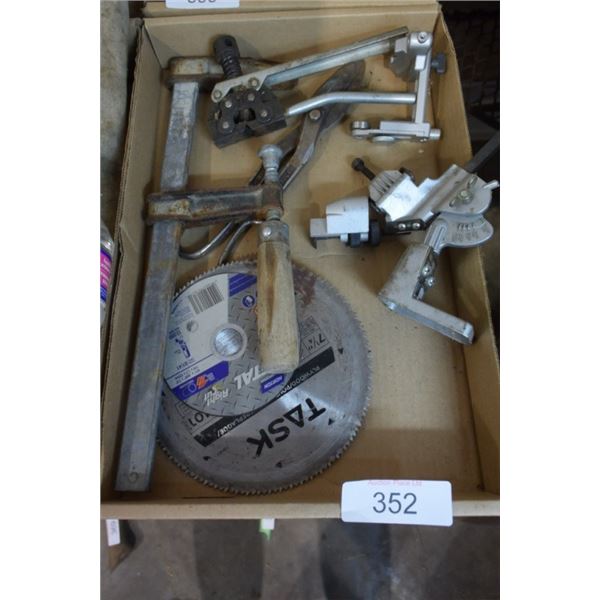 Drill grinding attachment, brake line bending