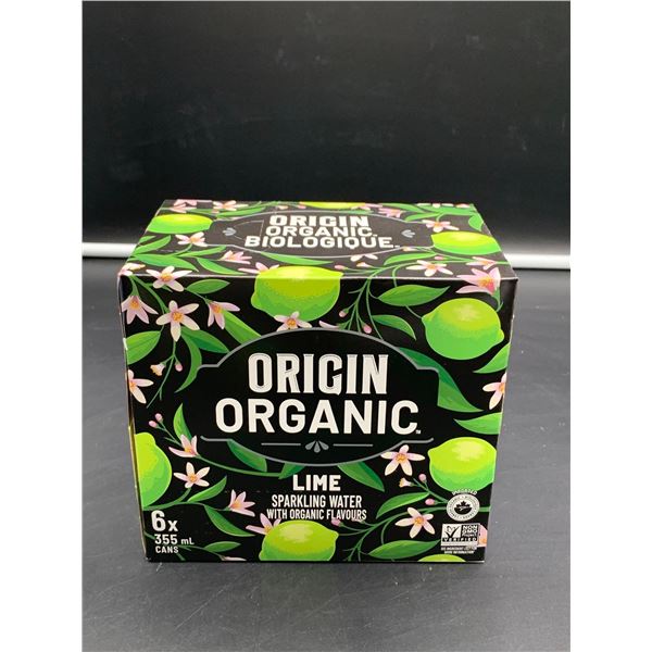 Origin Organic Lime Sparkling Water (6 x 355ml)