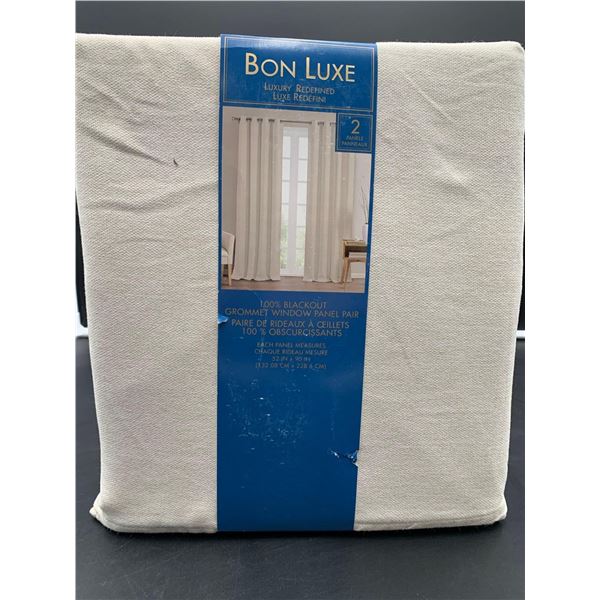Bon Luxe 2 Panel Blackout Grommet Window Panel Pair (52in x 90in)