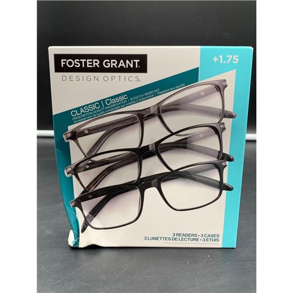 Foster Grant Classic Reading Glasses 3pairs (1.75)