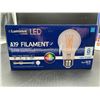 Image 1 : Luminus LED A19 Filament 60W Bright White Lightbulbs (8pk)