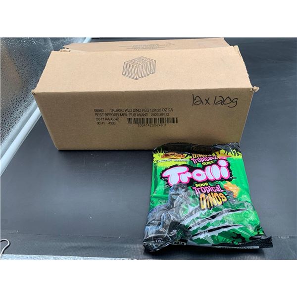 Trolli Sour Tropical Dinos (12 x 120g)