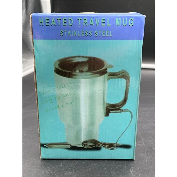 Heated Travel Mug-Stainless Steel