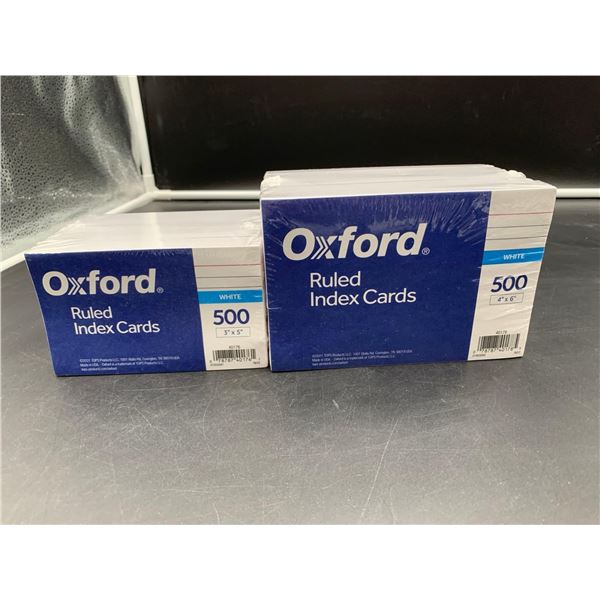Oxford Ruled Index Cards (2 sizes x 500ct)