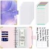 Image 1 : Rnivvi Budget Binder, A6 Binder Money Organizer for Cash, PU Leather Budget Binder with Zipper Cash 