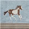 Image 1 : SKL Home Horse Country Bath Towel,Blue 25" x 50"