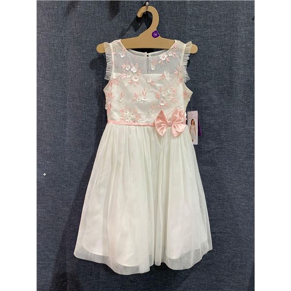 Girls Floral Ruffle Dress (size 10)