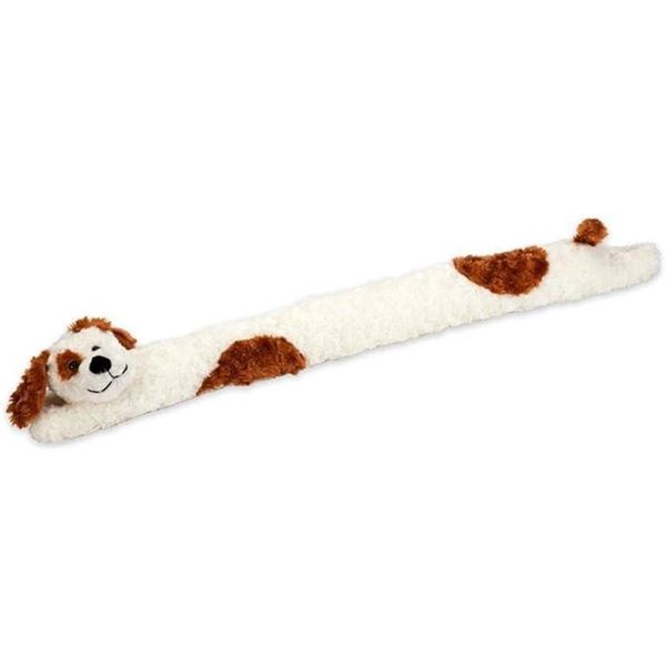 Bits and Pieces - Plush Doggie Door Draft Stopper - Door and Windrow Breeze Guard - Keep Heat in and