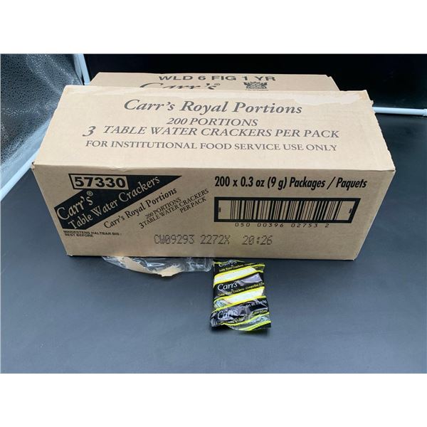 Carr's Royal Portions Table Water Crackers (200ct)