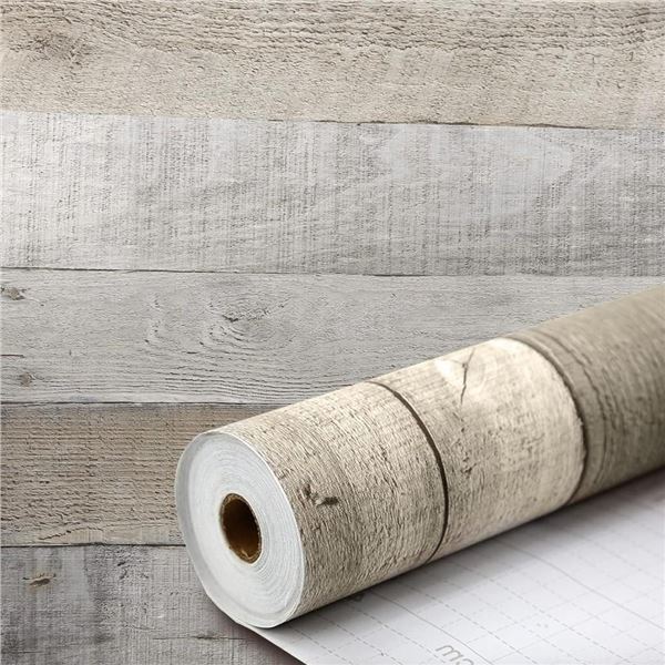Meeyoga Matte Rustic Wood Peel and Stick Wallpaper, Thicken Self-Adhesive Contact Paper for Rooms, W