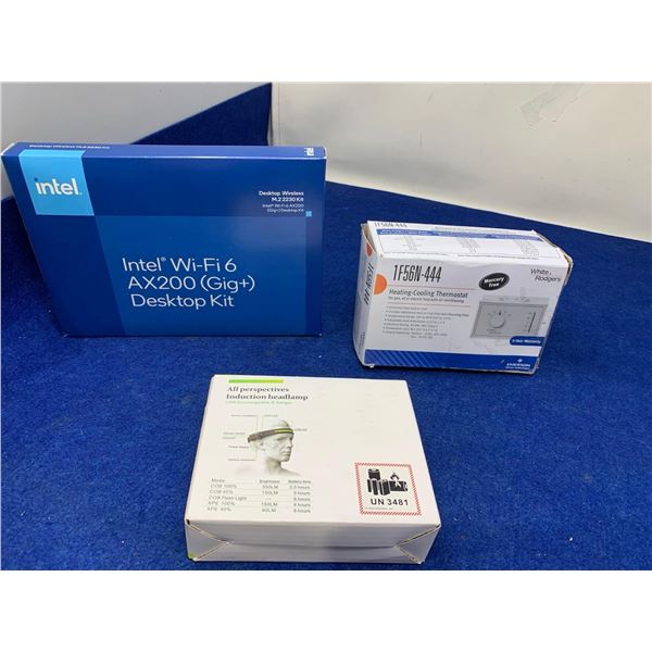 Intel Wi-Fi 6 Desktop Kit, Heating Cooling Thermostat & Induction Headlamp