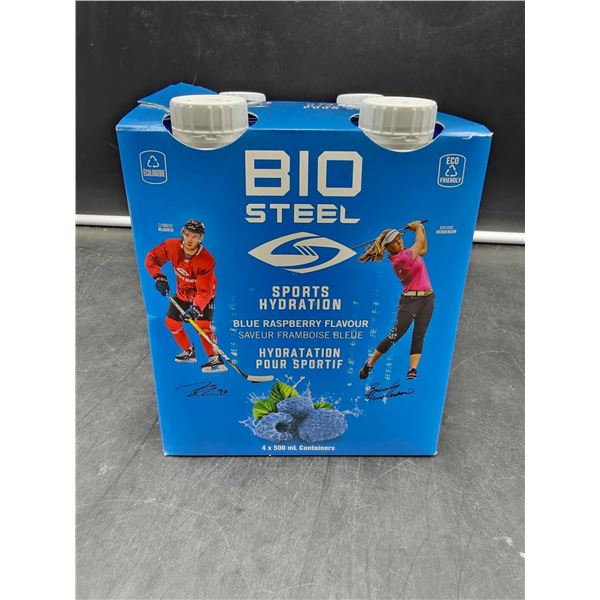 Bio Steel Sports Hydration Beverage-Blue Raspberry (4 x 500ml)
