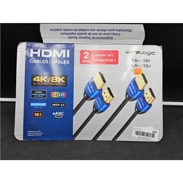HDMI Cables 4k (2pk)