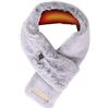 Image 1 : WIOR Electric Heated Scarf with Heating Pad Fluffy Warm Winter Neck Wrap w/3 Temp Modes for Girls Wo