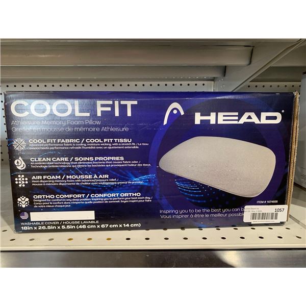 Head Cool Fit Athleisure memory Foam Pillow 18"x26.5"x5.5"