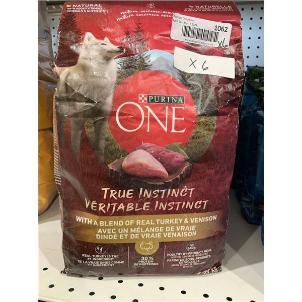 Purina ONE true instinct turkey & venison dog food 6x1.72kg