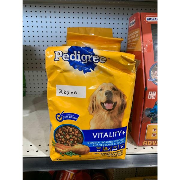 Pedigree vitality+ chicken and vegetable flavor dog food 6x2kg