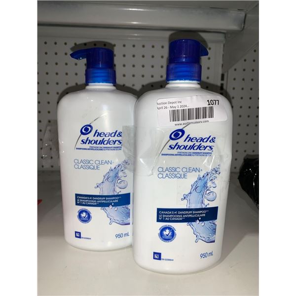 Head & Shoulders Classic Clean Dandruff Shampoo 2 x 950ml