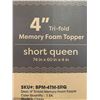 Image 2 : Best Price Mattress BPM-4TM-Q 4" Trifold Memory Foam Mattress, Queen, White