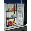 Image 3 : Organize-it! Resin Shelving System 4 Levels 12.25"x24.25"x52"h