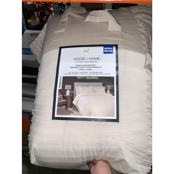 House & Home 3 Piece Queen Comforter Set