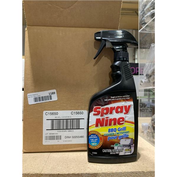 Spray nine BBQ Grill Cleaner 6 x 650ml