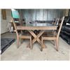Image 3 : 5 Piece Dining Room Table and Chairs Set (5ft x 3ft4in)