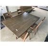 Image 6 : 5 Piece Dining Room Table and Chairs Set (5ft x 3ft4in)
