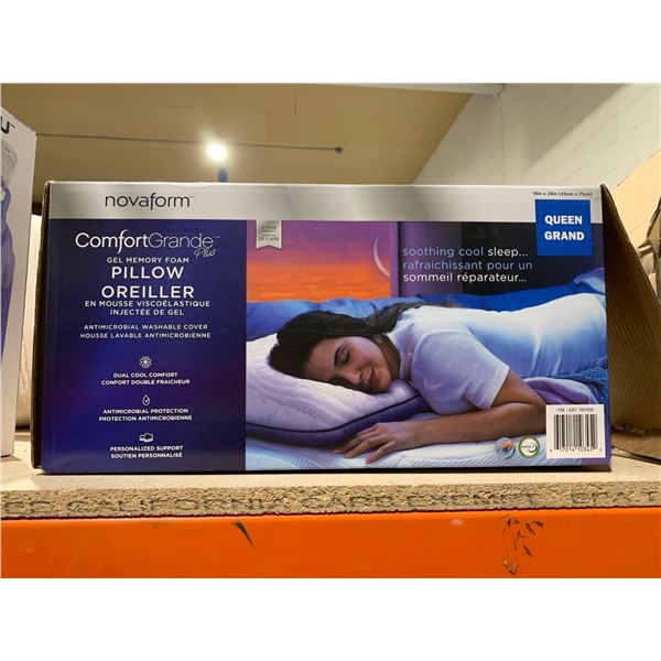 Novaform Gel Memory Foam Pillow Queen Size
