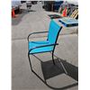 Image 2 : Blue Stacking Patio Sling Chair
