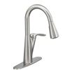 Image 1 : Moen Harlon stainless steel pull down kitchen faucet kit