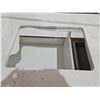 Image 2 : White bathroom vanity cabinet with marble counter top 43"Lx22"Dx34"T