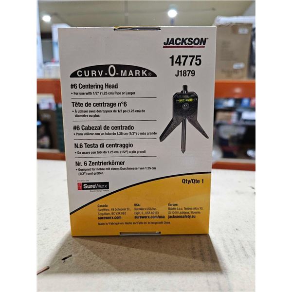 Jackson Safety Pipe Marker Centering Tool, Curv-O-Mark #6-Standard Y-Type Head for pipes 1/2" to 4" 