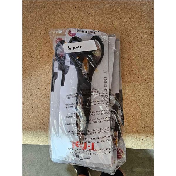 Lot of 6 pairs of T-fal kitchen scissors