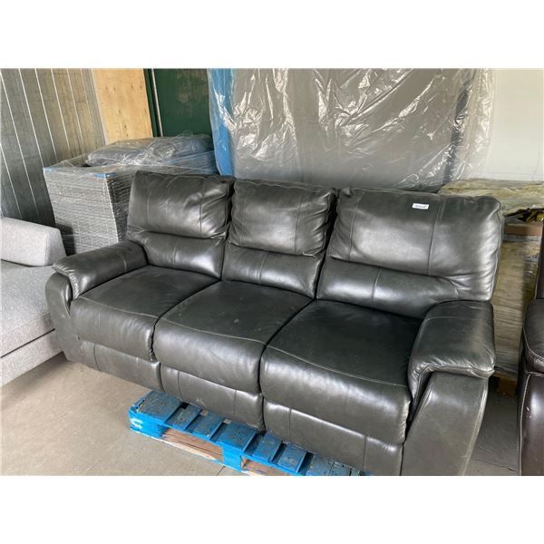 Dark Gray 3 Seat Reclining Sofa