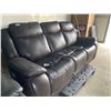 Image 4 : Dark Brown Power 3 Seat Reclining Sofa