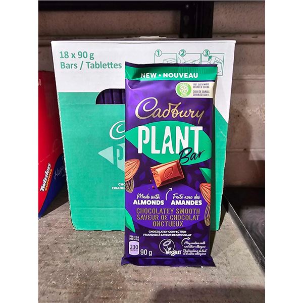 Cadbury Plant Bar-Chocolatey Smooth Candy Bars (18 x 90g)