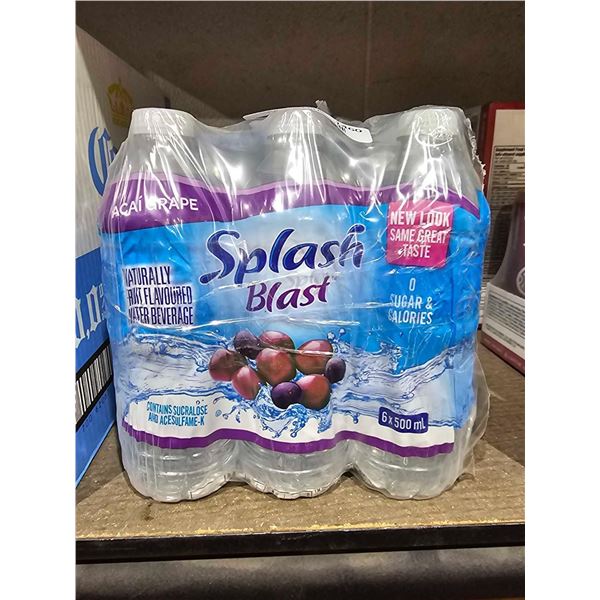 Splash Blast Acai Grape Flavored Water 12x 500ml
