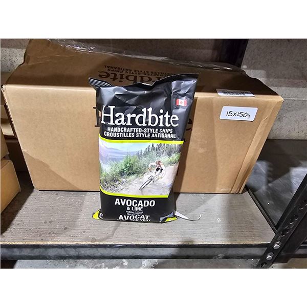 Hardbite Avocado & Lime Potato Chips 15x150g