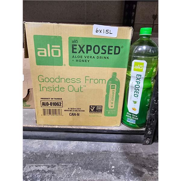 Alo Exposed Aloe Vera & Honey Drink 6x1.5L