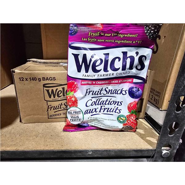 Welch's Fruit Snacks - Berries & Cherries 12x140g