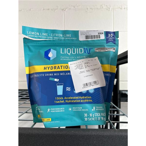 Partial Bag of Liquid IV Hydration Individual Pacs