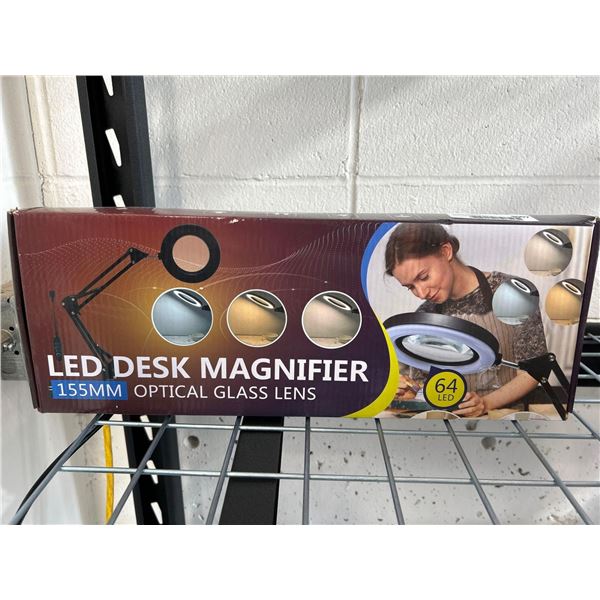 LED Desk Magnifier 155mm Lens