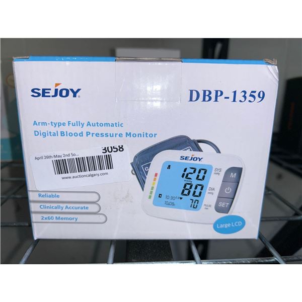 Sejoy Arm-Type Fully Automatic Digital Blood Pressure Monitor