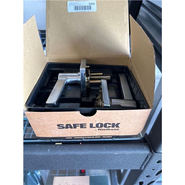 Safe Lock Passage Levers Daylon Satin Chrome