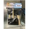 Image 1 : 12 Piece Foam Paint Brush with Wood Handle