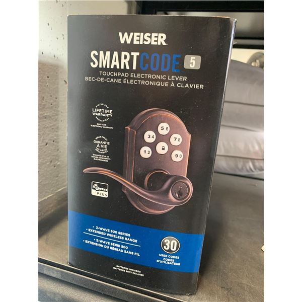 Weiser Smart Code 5 Touch Pad Electronic Lever