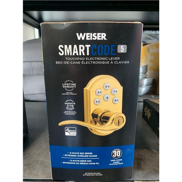 Weiser Smart Code 5 Touch Pad Electronic Lever