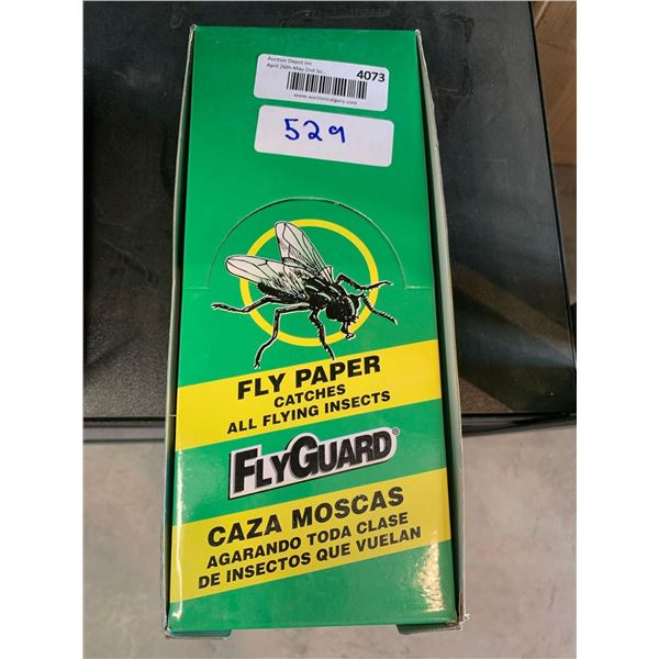 Fly Guard Fly Paper CASE LOT 12 X 4 ROLLS